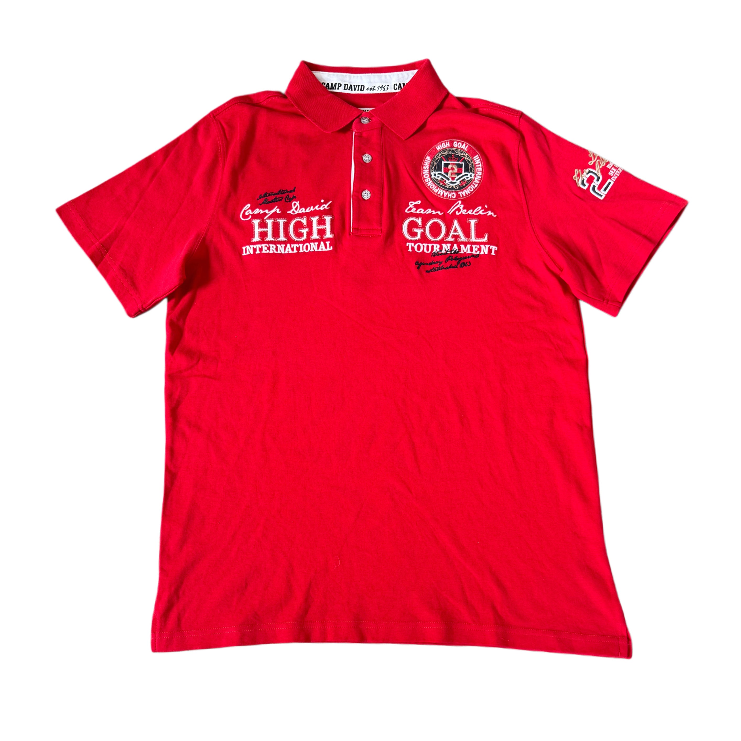 Camp David Polohemd + Backprint | (XXL)