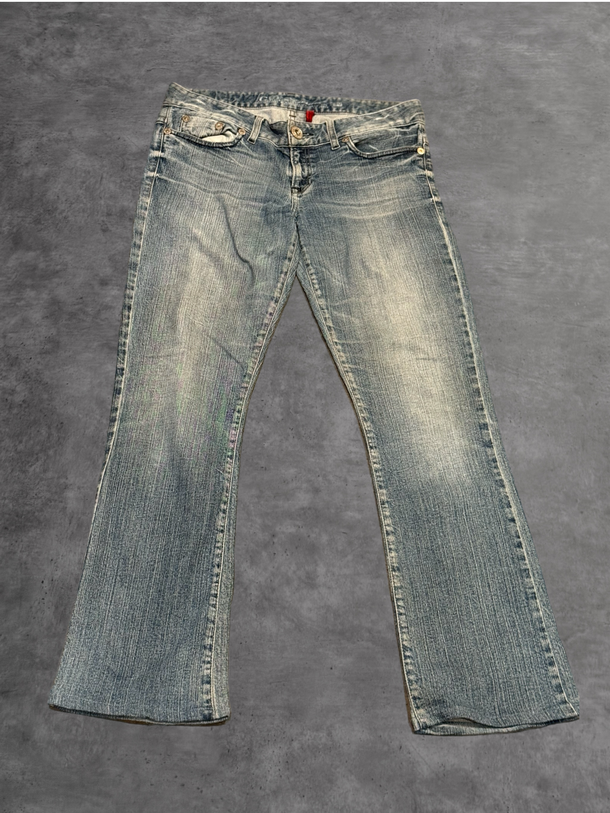 Guess Y2K flared Jeans blau Gr 30 - Vintage - 2000s Style - Bootcut